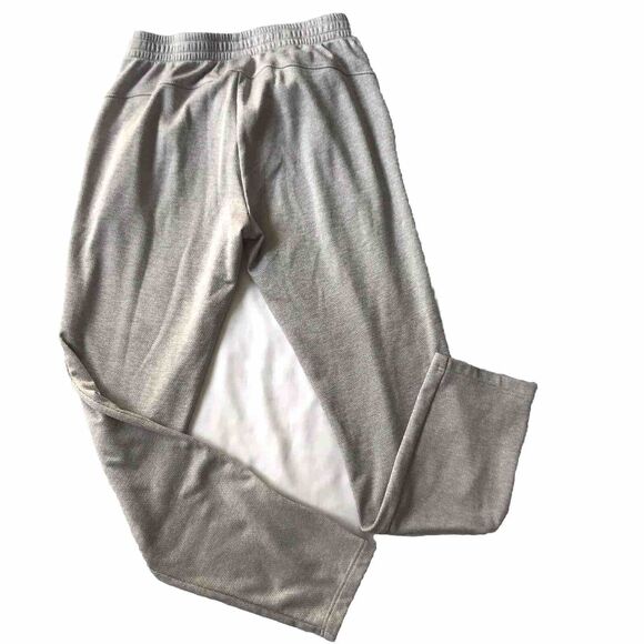 Adidas Pants Womens Large Gray Track Pants Sweatpants Tapered Zip Hems Pockets - Picture 2 of 9